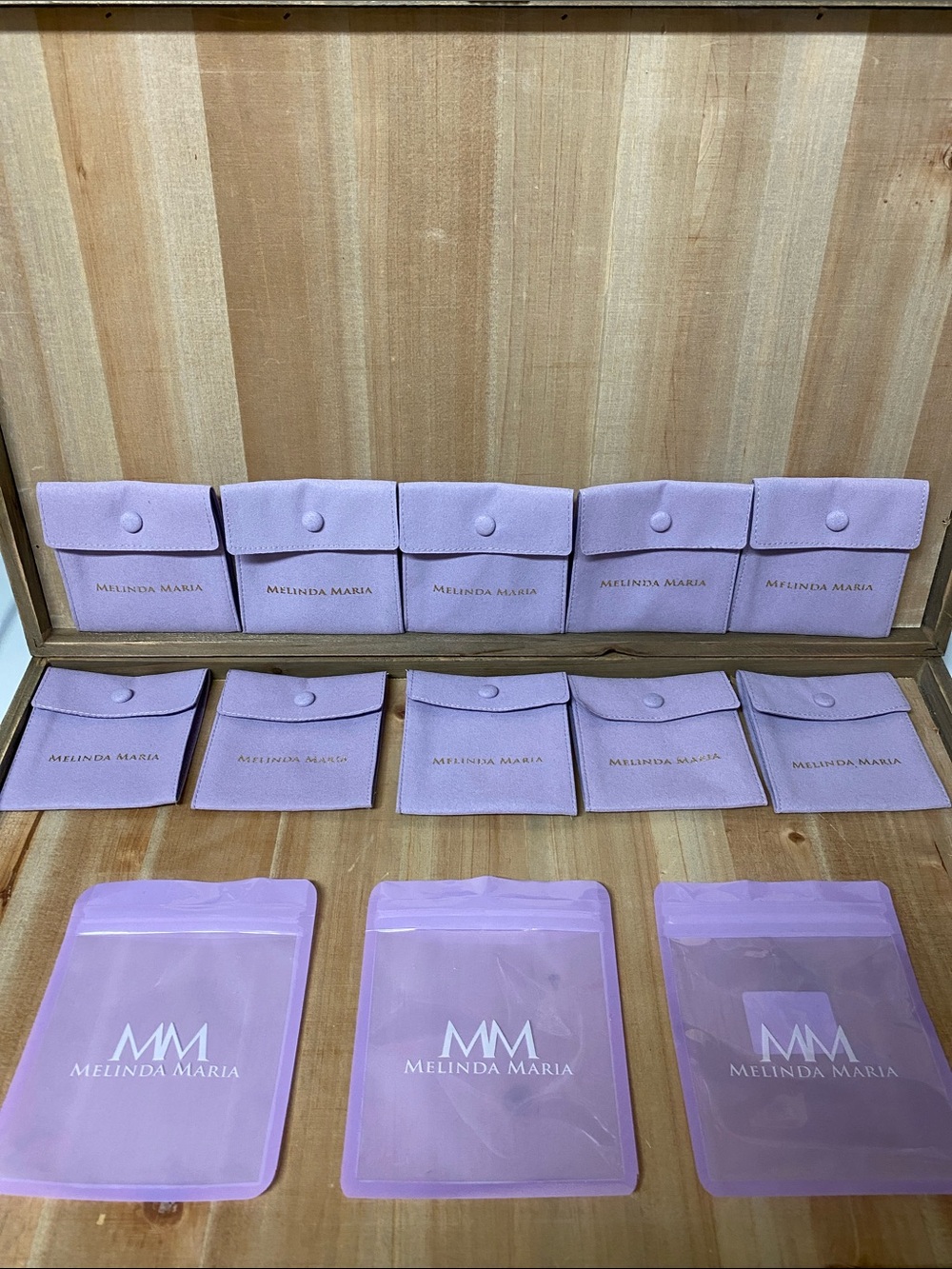 Melinda Maria Purple Jewelry Pouches